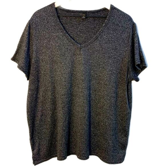 32 COOL Sleepwear T-Shirt Women’s XXL Black Speckled Soft V-Neck Short Sleeve. - Picture 1 of 10